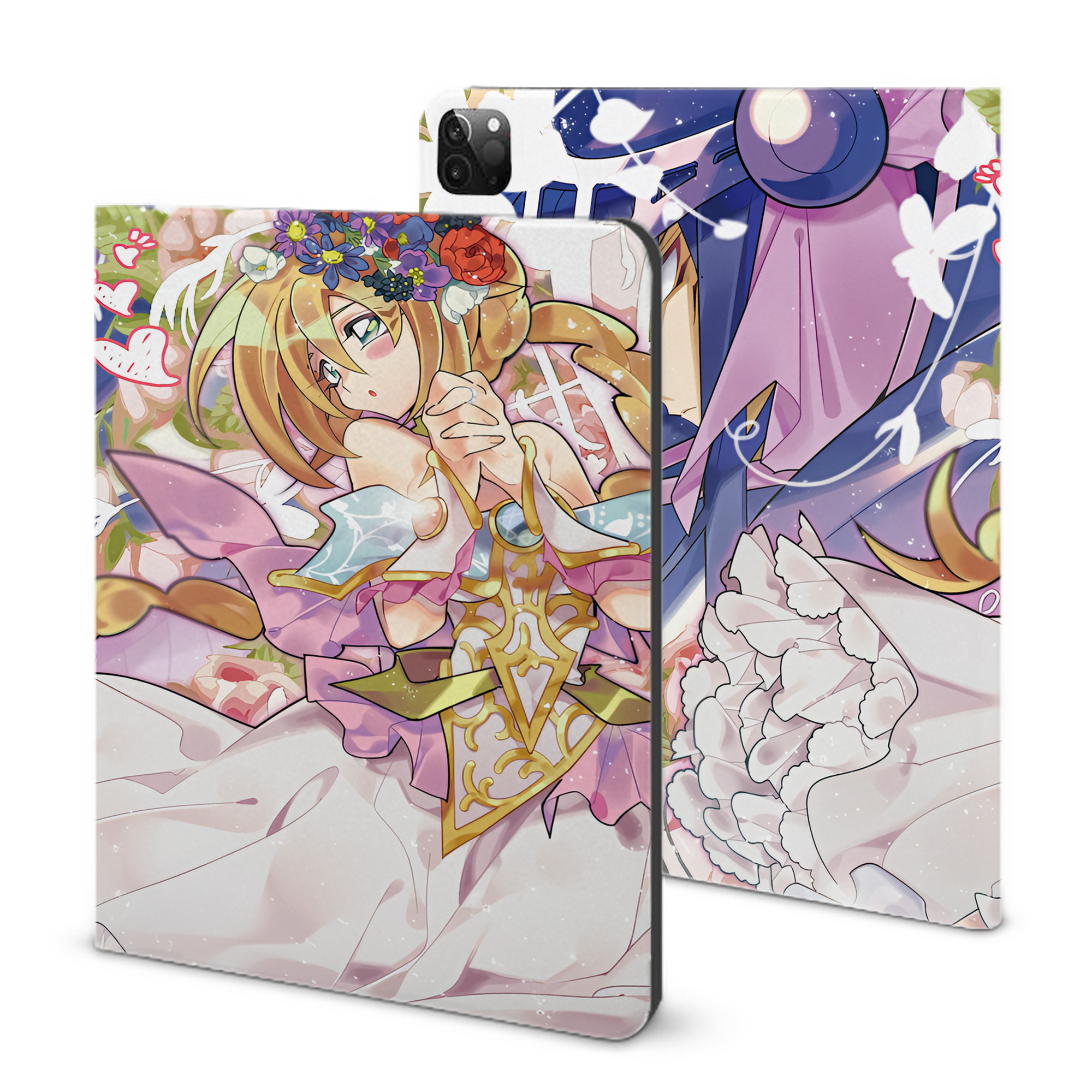 （画像用） 遊☆戯☆王 Yu-Gi-Oh! IPadケース ペンホルダー付き ブックスタイルデザイン